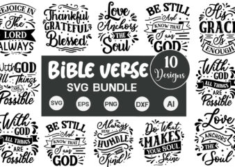 Bible Verses SVG Bundle, Religious Quotes Cut Files, Bible Verses svg, christain Bible, christain quotes Svg, cut files, printable quotes, s t shirt template