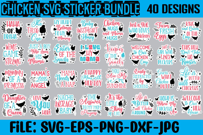 Chicken SVG Sticker Bundle, Chicken SVG,Chicken SVG Sticker Bundle,Chicken SVG Sticker Bundle, Chicken SVG,Chicken svg bundle hand drawn , h