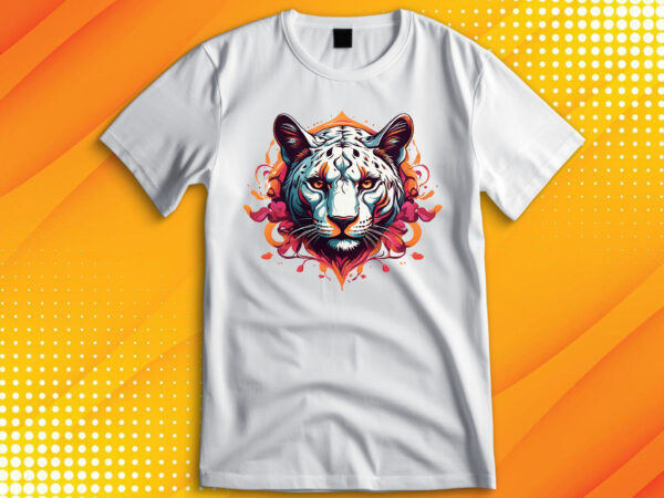 Panther head t shirt illustration