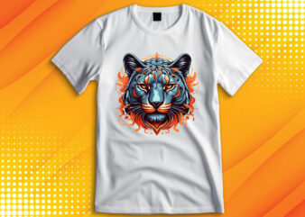 Panther Head t shirt illustration