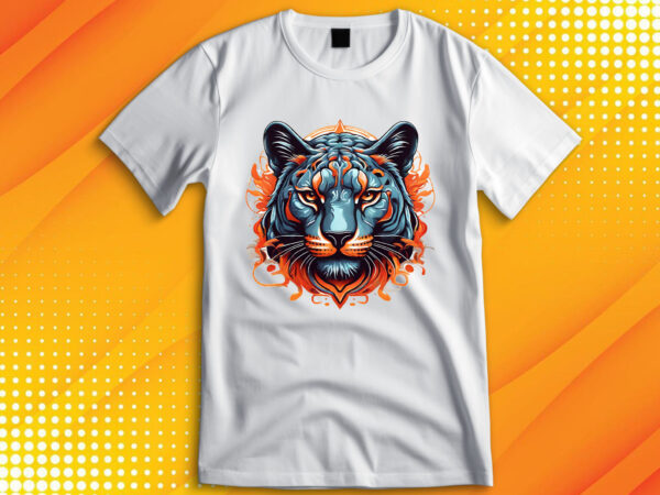 Panther head t shirt illustration