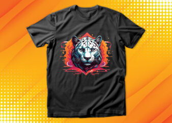 Panther Head t shirt illustration