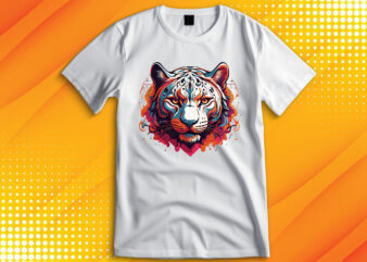 Panther Head t shirt illustration