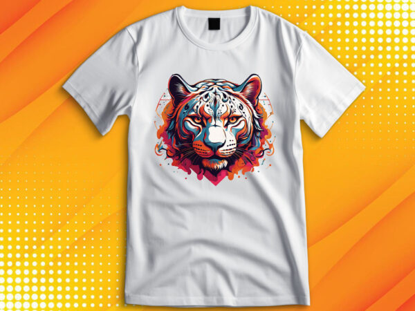 Panther head t shirt illustration