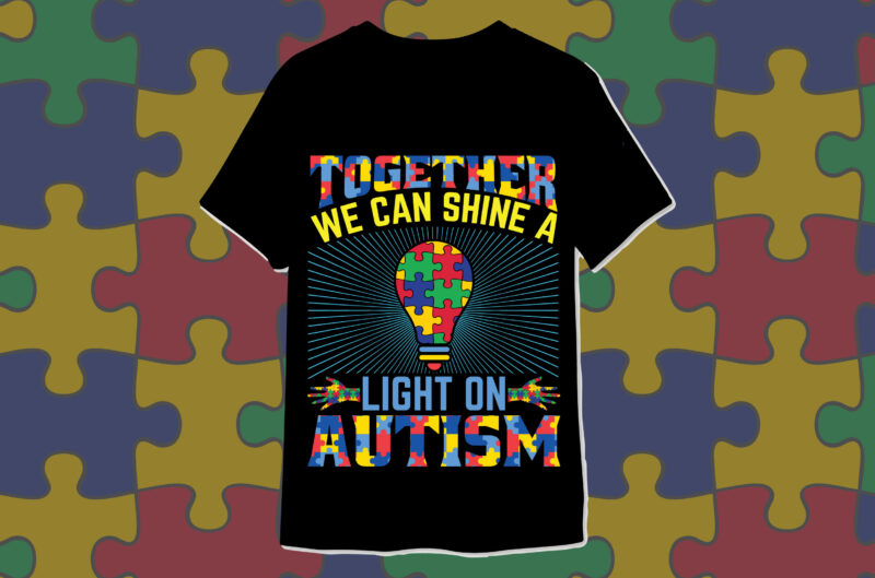 Autism Awareness t-shirt designs bundle