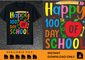 100 Days Of School Teacher And Student T-Shirt