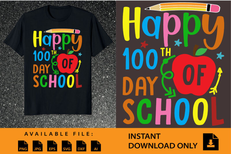100 Days Of School Teacher And Student T-Shirt