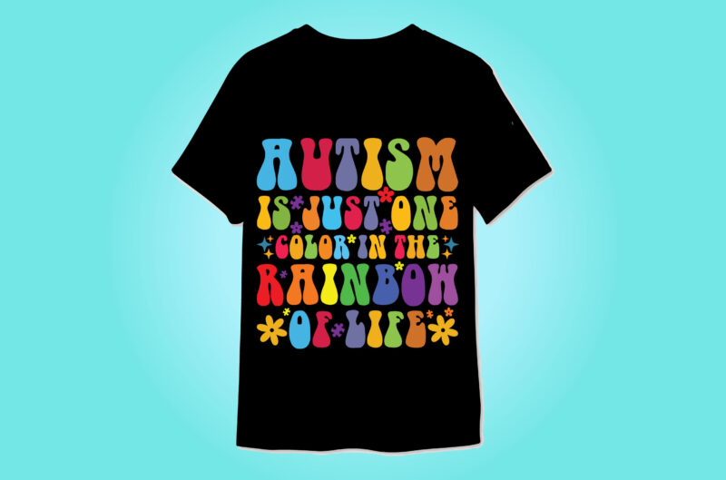 Autism Awareness Retro t-shirt designs bundle