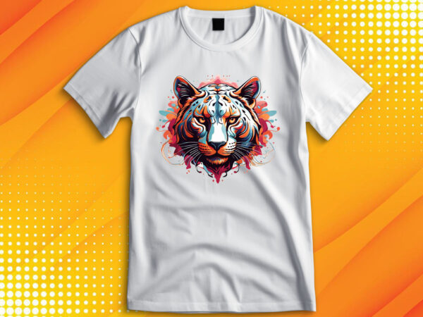 Panther head t shirt illustration