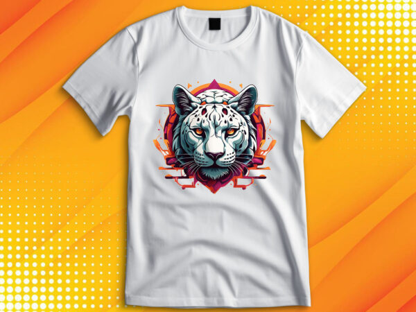 Panther head t shirt illustration