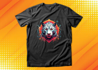 Panther head t shirt illustration