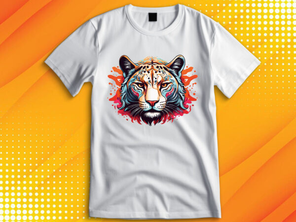 Panther head t shirt illustration