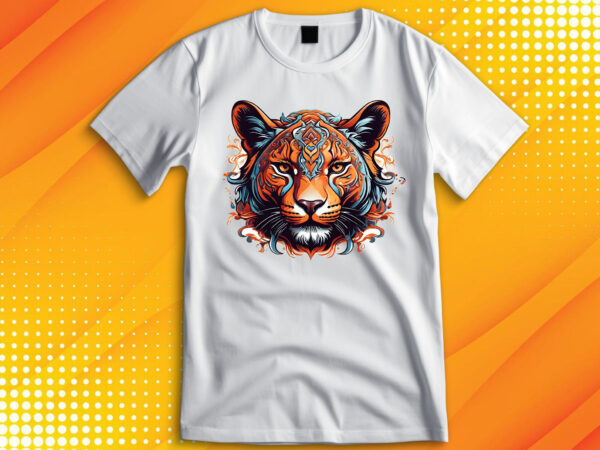 Panther head t shirt illustration