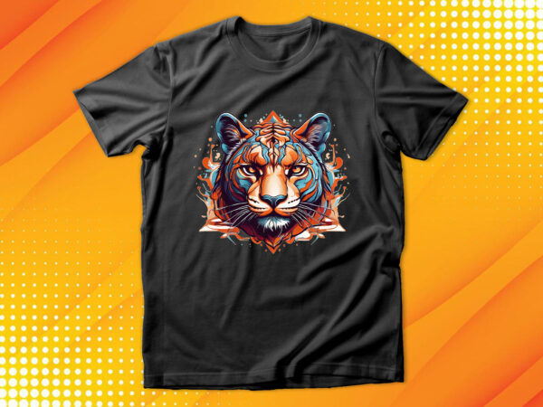 Panther head t shirt illustration