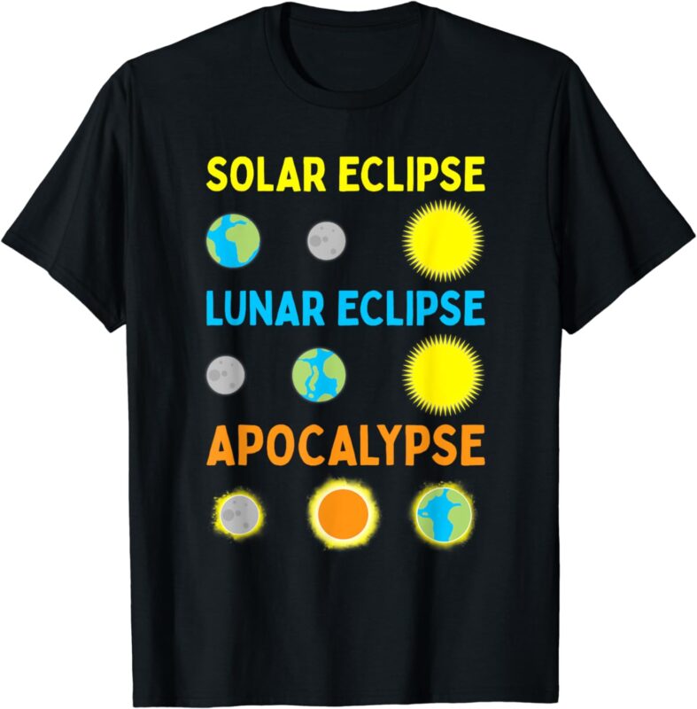 15 Total Solar Eclipse 2024 Shirt Designs Bundle P2, Total Solar ...