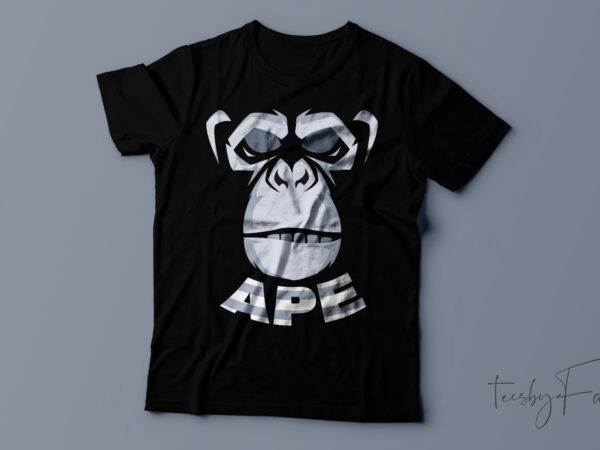 ”ape” tshirt design