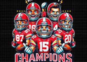 Kansas City Super Bowl Champions 2024 Png, Chiefs Champions LVIII Png, Chiefs Football Team Png