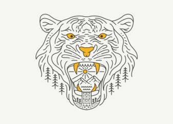 Wild Tiger and Wild Nature