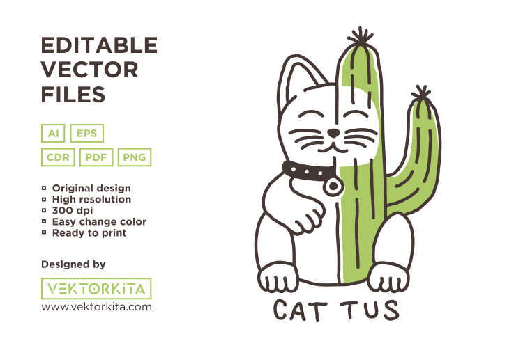 Cat Tus Cat Cactus