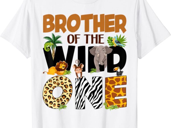 Brother of the birthday wild one safari boy family matching t-shirt Brother of the birthday wild one safari boy family matching t-shirt