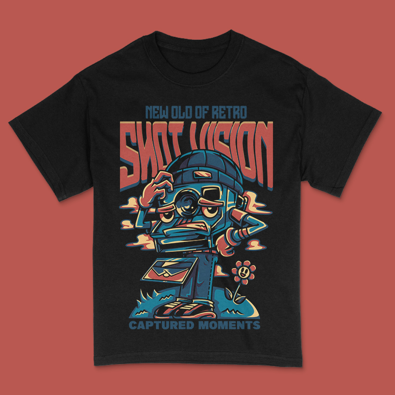 Shot Vision T-Shirt Design Template
