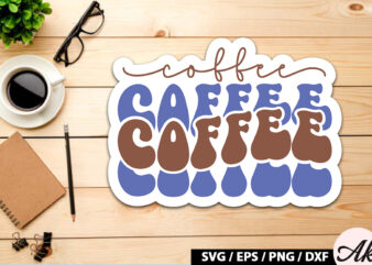 Coffee Retro Sticker