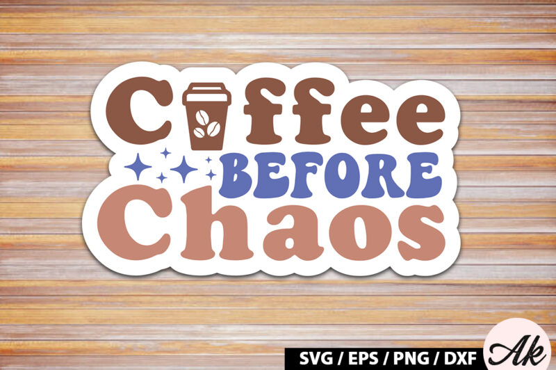 Retro Coffee Sticker SVG Bundle