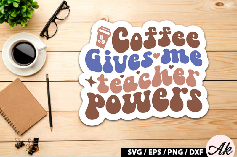 Retro Coffee Sticker SVG Bundle