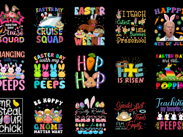15 easter day shirt designs bundle p2, easter day t-shirt, easter day png file, easter day digital file, easter day gift, easter day downloa