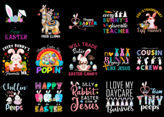 15 Easter Day Shirt Designs Bundle P6, Easter Day T-shirt, Easter Day png file, Easter Day digital file, Easter Day gift, Easter Day downloa