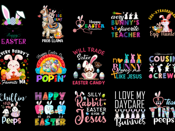 15 easter day shirt designs bundle p6, easter day t-shirt, easter day png file, easter day digital file, easter day gift, easter day downloa