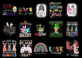 15 Easter Day Shirt Designs Bundle P8, Easter Day T-shirt, Easter Day png file, Easter Day digital file, Easter Day gift, Easter Day downloa