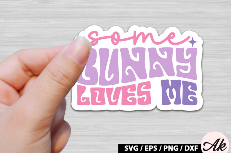 Retro Easter Sticker SVG Bundle