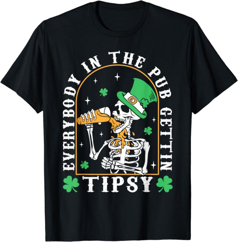 Everybody In The Pub Getting Tipsy St Patricks Day Men Boys T-Shirt