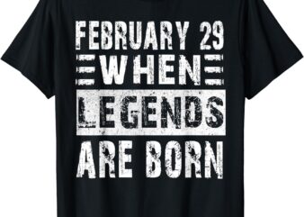 February 29 Birthday Shirts For Men & Women Cool leap year T-Shirt