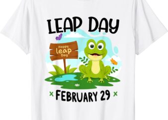 February 29th Leap Day Frog Cute Matching Leap Year 2024 T-Shirt