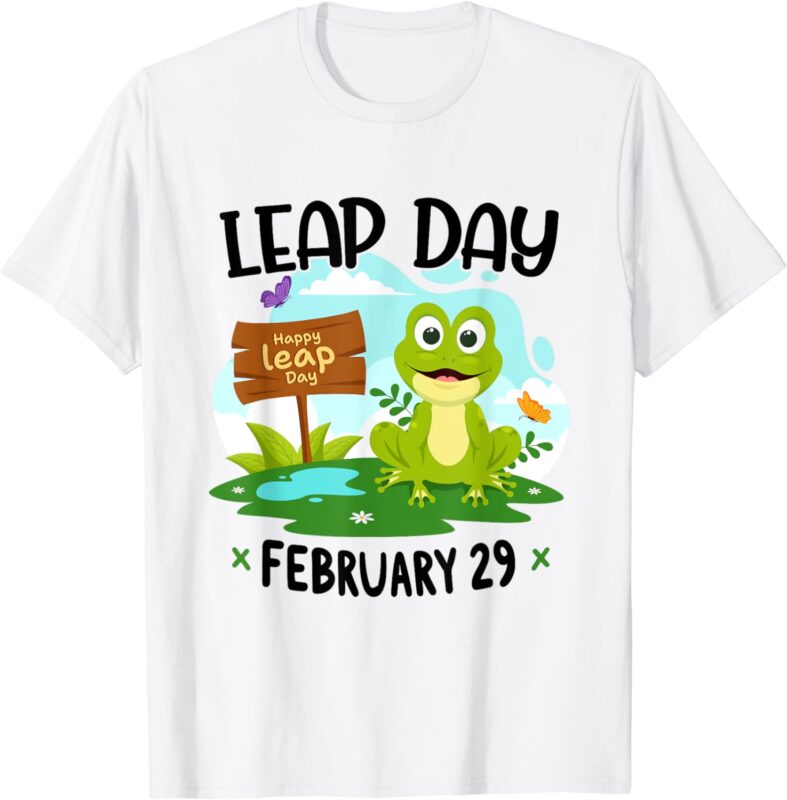 February 29th Leap Day Frog Cute Matching Leap Year 2024 T-Shirt
