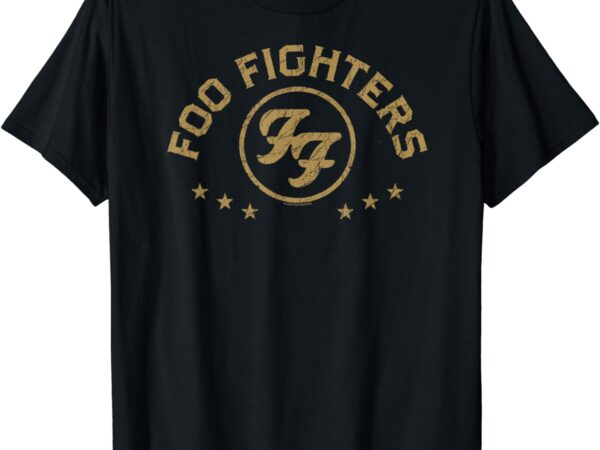 Foo fighters logo rock music by rock off t-shirt