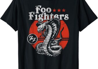 Foo Fighters Red Snake Rock Music by Rock Off T-Shirt