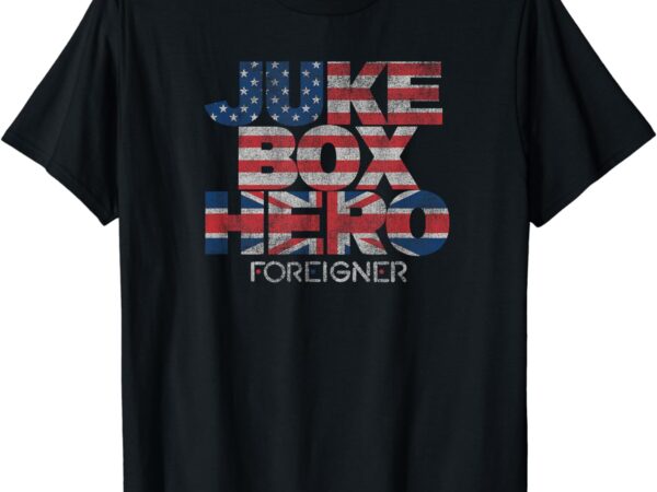 Foreigner juke box hero t-shirt