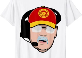 Funny Football American Shirt, Coach Reid Frozen Mustache T-Shirt