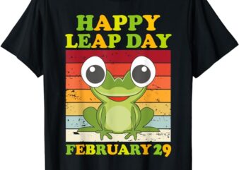 Funny Frog Happy Couple Leap Day February 29, leap birthday T-Shirt