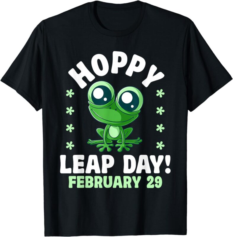 Funny Frog Hoppy Leap Day February 29 Birthday Leap Year T-Shirt