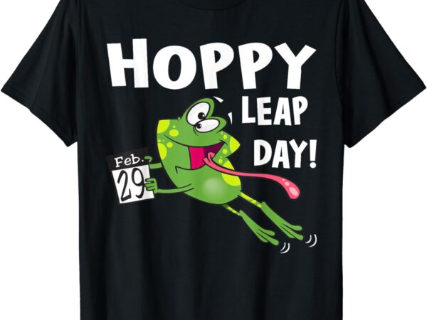 Funny frog hoppy leap day february 29 leap year birthday t-shirt