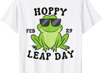 Funny Frog Lover Hoppy Leap Day February 29 Kids Adults T-Shirt