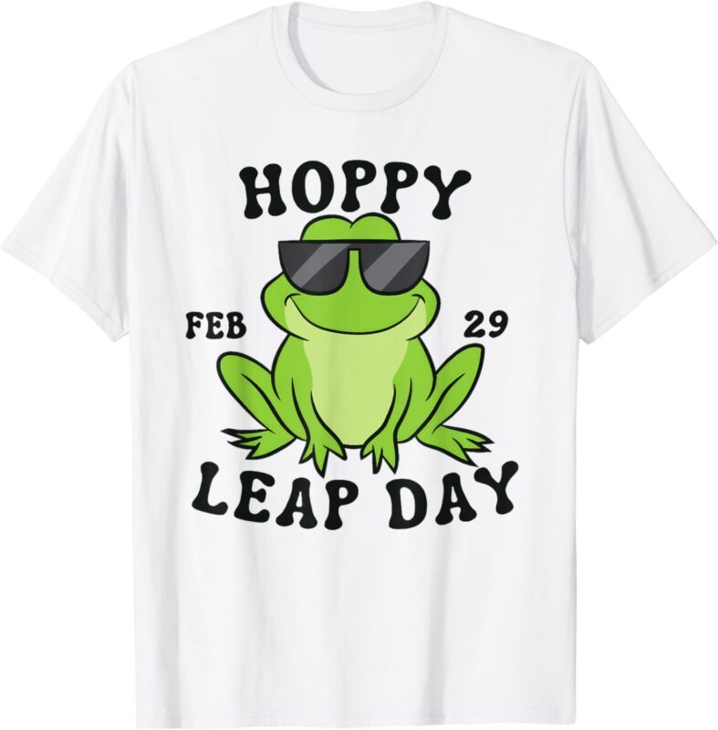 Funny Frog Lover Hoppy Leap Day February 29 Kids Adults T-Shirt
