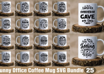 Funny Office Coffee Mug SVG Bundle