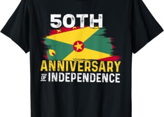 Grenada 50th Independence 50 Anniversary Grenadian Flag T-Shirt