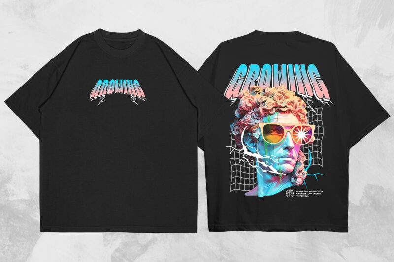 Most Trending Streetwear Mega Bundle, Graphic T shirt Vector, Y2k, Graffiti, Cyberpunk, Brutalism, Urban T-shirt Designs Commercial Use