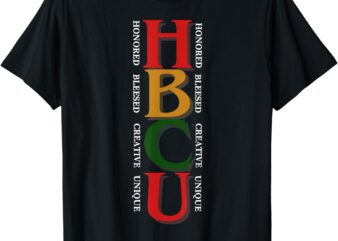 HBCU Apparel African Honored Blessed Creative Unique T-Shirt